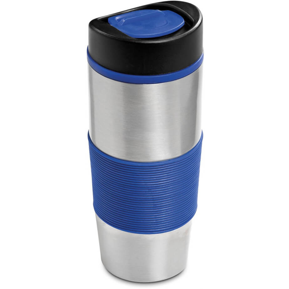 Ridge Stainless Steel & Plastic Double-Wall Tumbler Blue